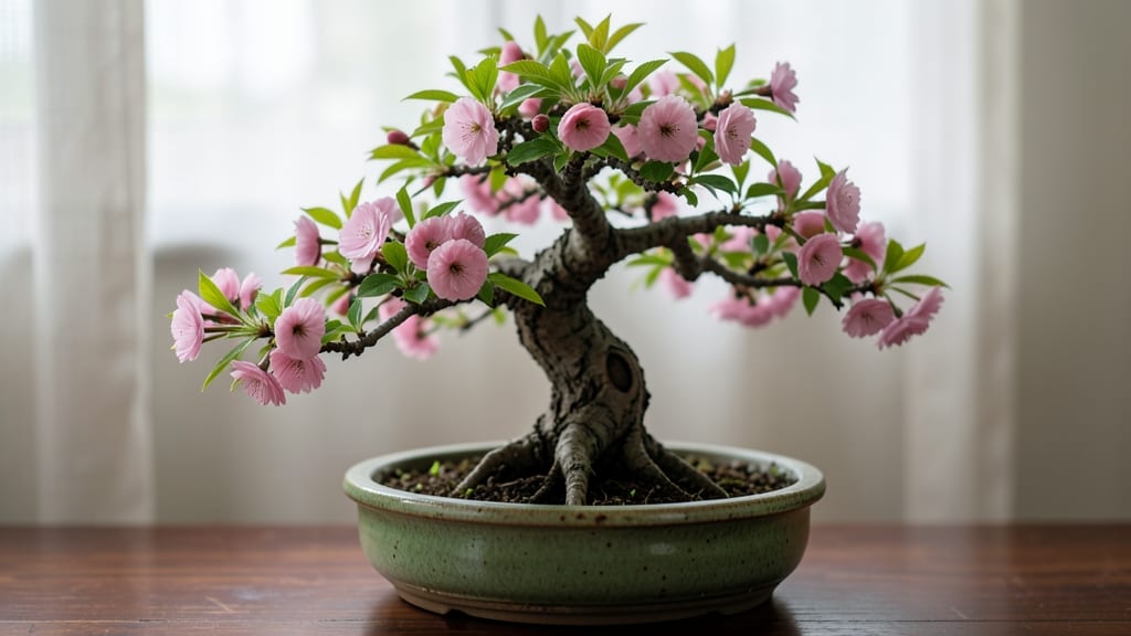 Cherry Blossom Bonsai Tree: Pacific Northwest-Inspired Miniature Elegance