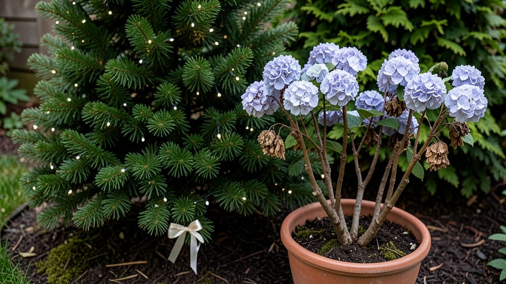 Dried Hydrangea Christmas Tree: Everlasting Holiday Elegance in Any Room