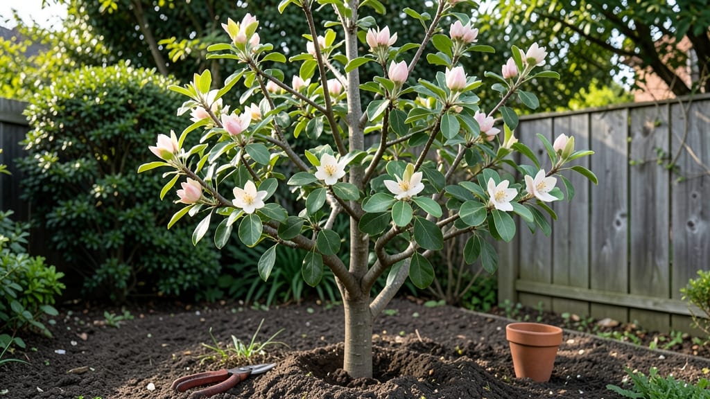 Quince Tree in Bloom: Pacific Northwest’s Fragrant Spring Canopy Magic
