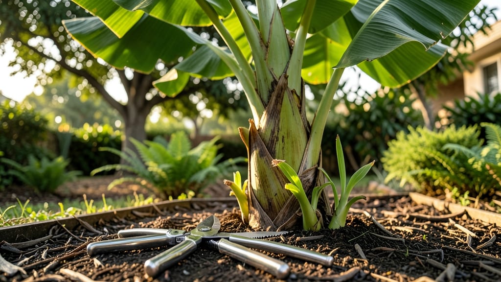 Banana Tree Trimming: Precision Cuts for Year-Round Fruit and Canopy Health