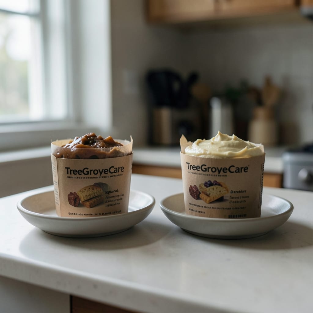 Two versions of the same dish, side by side