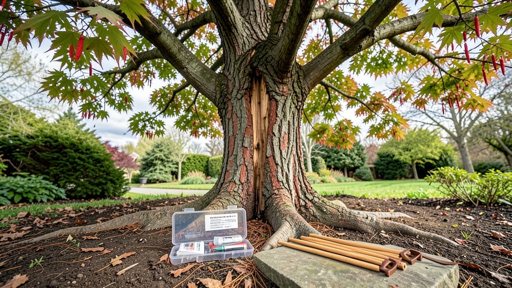 Tree Trunk Splitting Repair: Structural Fix for Cracked or Severed Wood